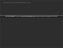 Tablet Screenshot of missourimusichalloffame.org